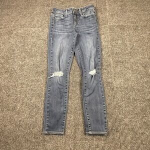 PAIGE Verdugo Ultra Skinny Jeans  Size 27 Larissa Dest Distressed Blue Denim